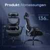 COLAMY Bürostuhl – Ergonomischer Stuhl mit Fußstütze, hoher Produktbild-Vorschau 8