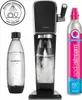 A SodaStream sparkling water maker with a bottle and a CO2 cylinder. Podgląd zdjęcia produktu