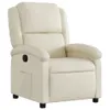 vidaXL Fauteuil relax Crème Similicuir Voir les images du produit 1