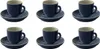 Palmer Colors Tasse mit Untertasse, 14 cl, blau Porzellan, Produktbild-Vorschau 1