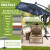 tillvex® Ombrellone in alluminio rettangolare Ø 330 cm con Anteprima dell’immagine prodotto 5