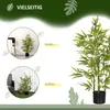 HOMCOM Künstlicher Bambus groß 90 cm Kunstpflanze im Topf Produktbild-Vorschau 5