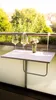 Balkon Klapptisch weiß Balkontisch Gartentisch Hängetisch Produktbild-Vorschau 1