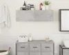 vidaXL Szafka łazienkowa betonowa szara 100x25x30 cm Podgląd zdjęcia produktu 3