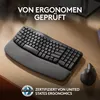 Logitech WAVE KEYS, schwarz - Kabellose ergonomische Produktbild-Vorschau 11