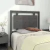 The Living Store Kopfteil Grau 95,5x4x100 cm Massivholz Produktbild-Vorschau 1