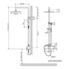 Auralum Retro Verstellbare Duschsäule Wandmontiertes Produktbild-Vorschau 13