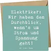 Mr. & Mrs. Panda Grußkarte Spruch Elektriker Durchblick - Produktbild-Vorschau 1