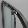 Halbrunde Duschkabine 90x90x190 cm, Gun-Metal-Profile, 6 mm Produktbild-Vorschau 5
