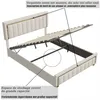 Łóżko tapicerowane UnboxG 160x200cm, łóżko na sprężynach Podgląd zdjęcia produktu 8