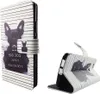 Handyhülle Tasche für Handy Huawei Nova Böser Hund Weiß Produktbild-Vorschau 1