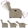vidaXL Relaxsessel mit Aufstehhilfe Cappuccino-Braun Produktbild-Vorschau 6