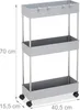 Relaxdays Nischenwagen, Kunststoff, HBT: 70 x 15,5 x 40,5 Produktbild-Vorschau 4