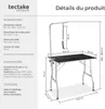 Table de toilettage avec potence - noir/gris Voir les images du produit 6