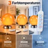 Orange Tischlampe aus Glas, Kugellampe Ø 15 cm, 3 Produktbild-Vorschau 3
