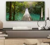 MuchoWow® - Leinwandbilder - Dschungel - Wasser - Brücke - Produktbild-Vorschau 7