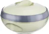 A cream-colored thermos bowl with a gray band around the middle, shown on a white background. Anteprima dell’immagine prodotto