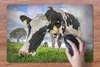 MuchoWow® Schreibtischunterlage Kuh - Gras - Bauernhof - Produktbild-Vorschau 3