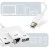adattatore USB-C 3 in 1 per USB / Ethernet / USB-C - Bianco Anteprima dell’immagine prodotto 6