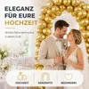 50 palloncini, decorazioni per matrimonio, colore oro, Anteprima dell’immagine prodotto 6