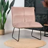 Bronx71 Samt Sessel Malaga modern rosa Produktbild-Vorschau 8