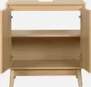 An open cabinet with two shelves, made of light-colored wood. Produktbild-Vorschau