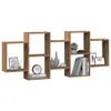 vidaXL Étagère murale Chêne Artisan 159x18x65 cm Bois Voir les images du produit 3