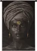 MuchoWow® Wandteppich Wandbehang Frau - Afrikanisch - Gold Produktbild-Vorschau 1