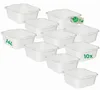Novaliv 10x čtvercová mísa na mytí nádobí 14 l, 38x38 cm, Náhled obrázku produktu 2