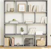 vidaXL Bücherregal Grau Sonoma 132x29x141,5 cm Produktbild-Vorschau 2