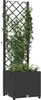 vidaXL Garten-Pflanzgefäß mit Spalier Schwarz 40 x 40 x 136 Produktbild-Vorschau 3