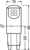 Osram STAR, 1,9 W, 20 W, G9, 200 lm, 15000 h, Teplá bílá Náhled obrázku produktu 8