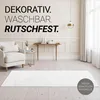 Homestyle4u Kurzflor Teppich 160x230 cm waschbar  Weiß Produktbild-Vorschau 6