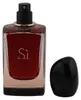 Giorgio Armani Sì Intense Eau de Parfum 50 ml, alte Version 2021, dunkelroter Glasflakon mit freiliegendem Sprühkopf und schwarzer Kappe. Vista previa de la imagen del producto