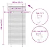 vidaXL Plissé blanc 100x200 cm Largeur du tissu 99,4 cm Voir les images du produit 6