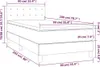 vidaXL Lit boxspring avec matelas gris foncé 90x200 cm Voir les images du produit 6