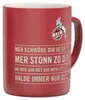 1. FC Köln beker "Hymne", rood, gegraveerd Productafbeelding-voorbeeld 2