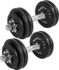 Two adjustable dumbbells are shown against a white background. Produktbild-Vorschau