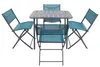 VCM 5-teilig Balkonmöbel Set, Gartentisch 80x55 cm mit 4 Produktbild-Vorschau 3