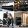 ALL Premium Reifenregal 110x100x40cm schwarz – stabiles Produktbild-Vorschau 5