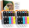 Lot de 10 cartouches d'encre compatibles avec les modèles Voir les images du produit 1