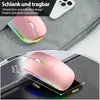 Souris sans fil, LED Rechargeable Silencieux mince souris Voir les images du produit 7
