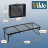 Vilde | Kempingový stôl sklopný - 90x40x26,5 cm - Hliníkový Náhľad obrázku produktu 5
