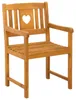 vidaXL : 2 chaises de jardin en bois d'acacia massif, Voir les images du produit 3