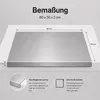 Arbeitsplatte aus Edelstahl 800x500x20mm Produktbild-Vorschau 4