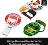 LANOLU Flaschenöffner lustig 3-set, POLIZEI-Kelle, Granate Produktbild-Vorschau 2