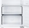 Close-up view of the interior of a white refrigerator, showing two clear drawers with icons for fruits and vegetables. Náhľad obrázku produktu