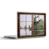 MuchoWow® Laptop Aufkleber Sticker Cover Aussicht - Mühle - Produktbild-Vorschau 1