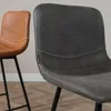 Bronx71 Barhocker Leder Mikky 65 - 78 cm anthrazit Produktbild-Vorschau 10