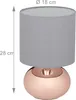 Lampe de table Relaxdays, pied en métal et abat-jour en Voir les images du produit 4